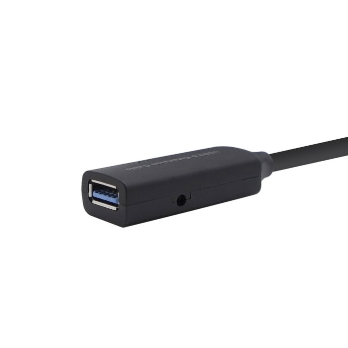 Aisens Cable Prolongador USB 3.0 con Amplificador, Tipo A Macho a Hembra, 5m, Negro